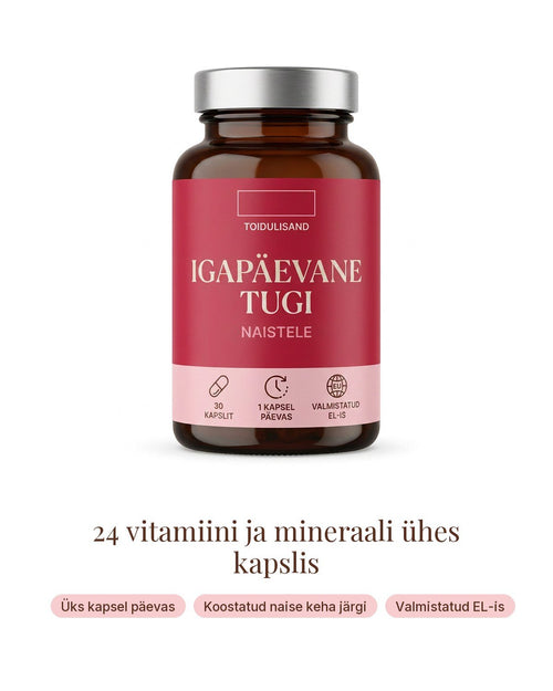 Primela Igapäevane tugi: 24 vitamiini ja mineraali ühes kapslis